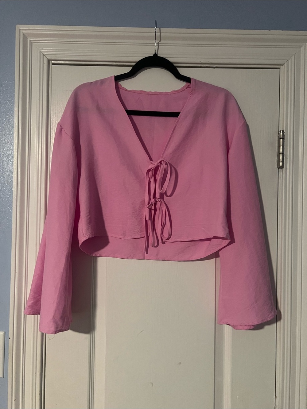 Tie-Front V-Neck Top